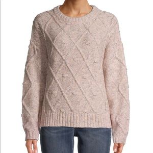 NWT TIME AND TRU CREWNECK CABLE KNIT SWEATER SZ S